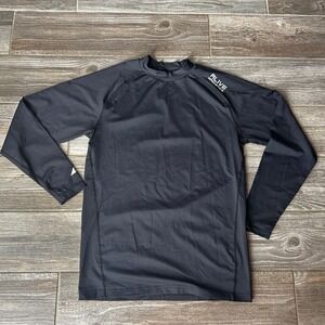 Al1ve Magnetics Men's Long Sleeve Mock Neck‎ Compression Athletic Shirt